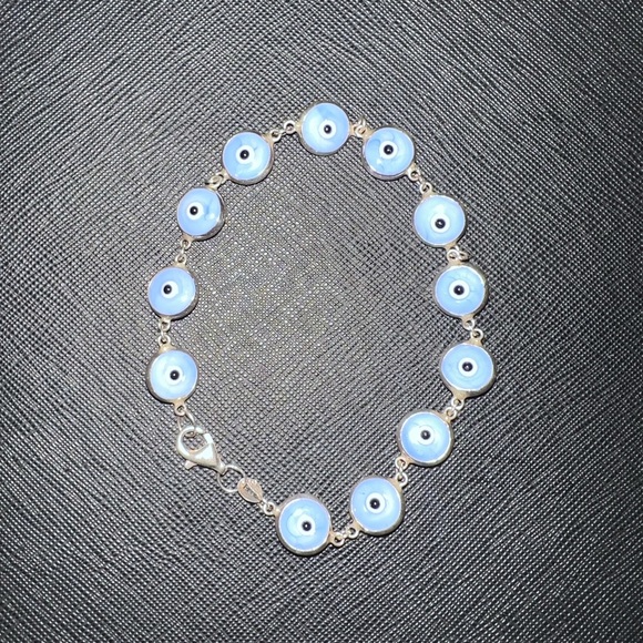 Blue Evil Eye Bracelet - Picture 2 of 3